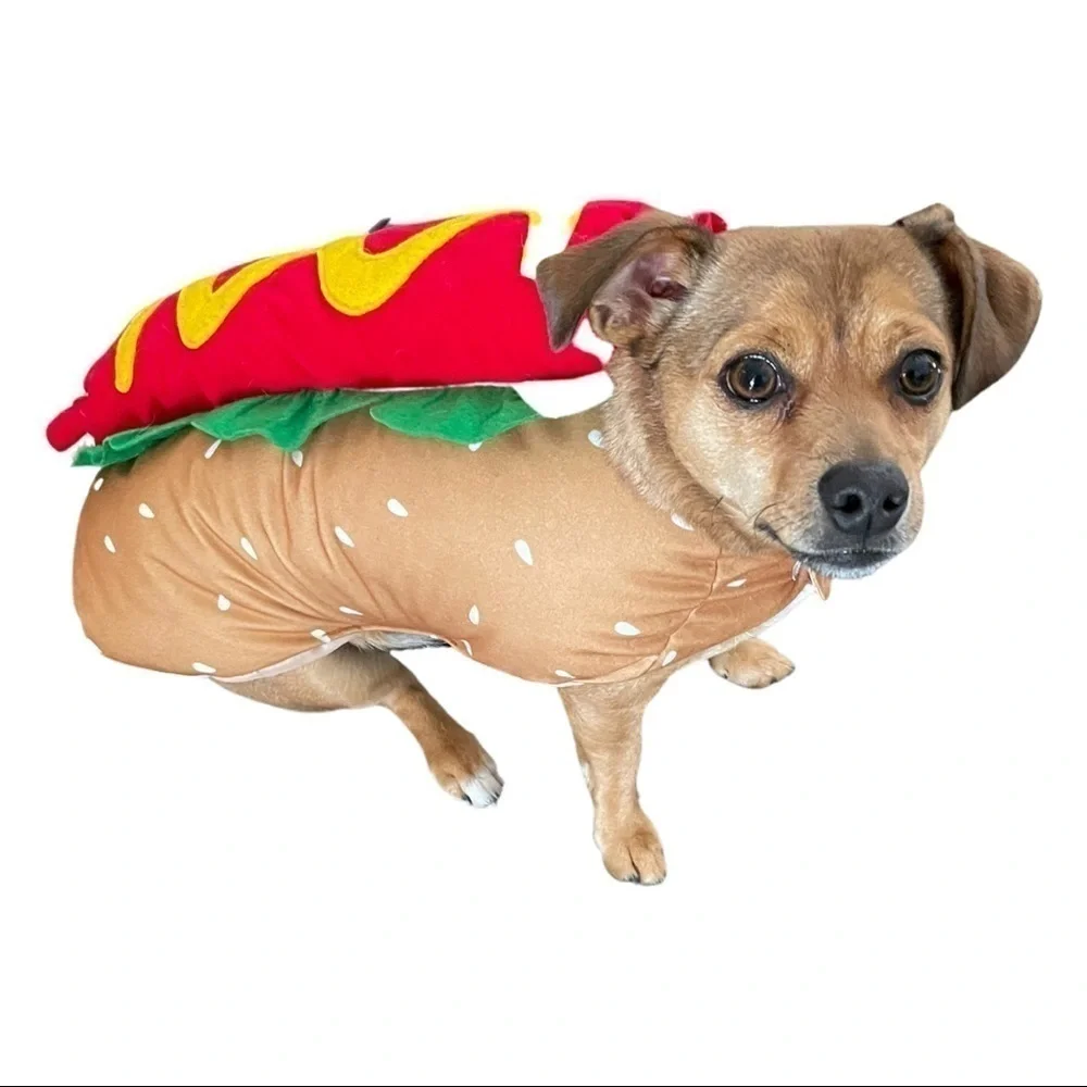 Hotdog Pet Costume Size Medium